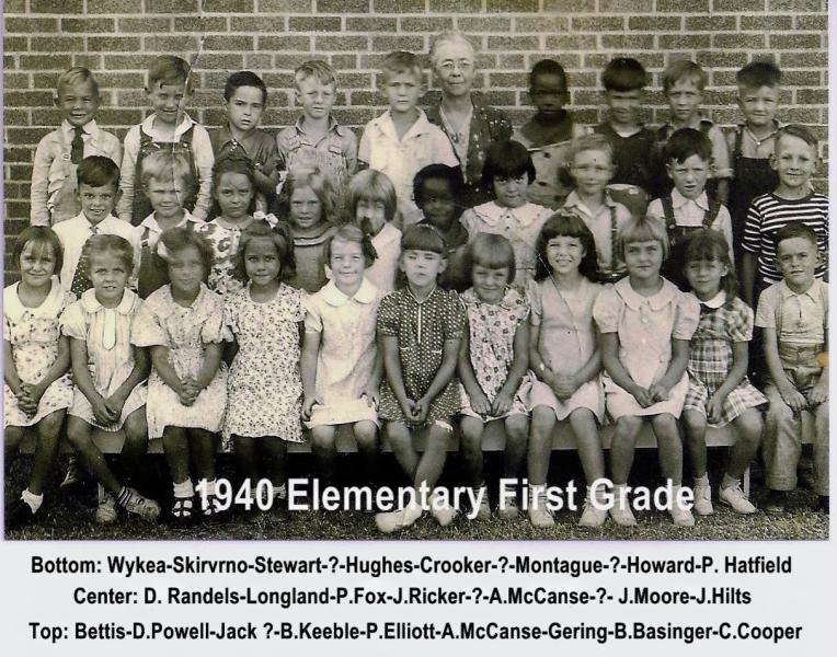 1940 Anthony Elementary First Grade Class 1 2