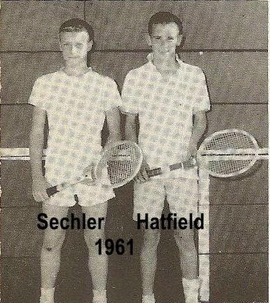 1961 AHS Tennis Sechler Hatfield 2