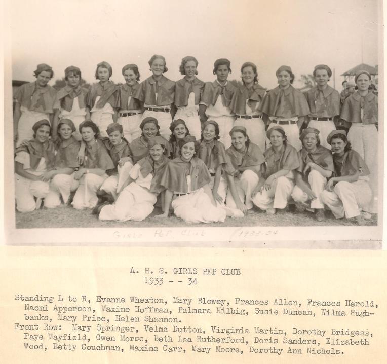1934 AHS Pep Club
