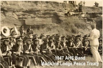 1947 AHS Band Med. Lodge Peace Treaty 2