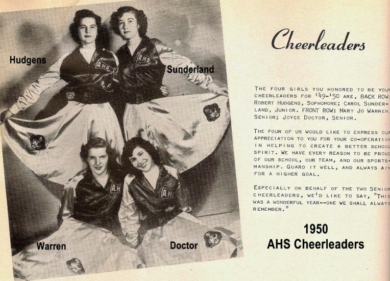1950 AHS Cheerleaders 2