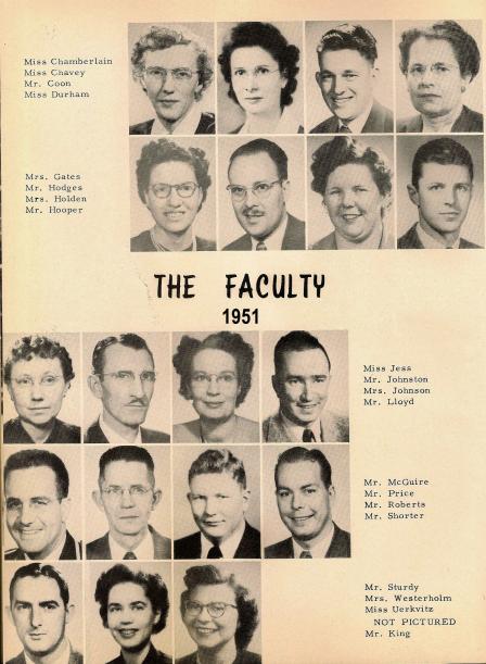 1951 AHS Faculty 2