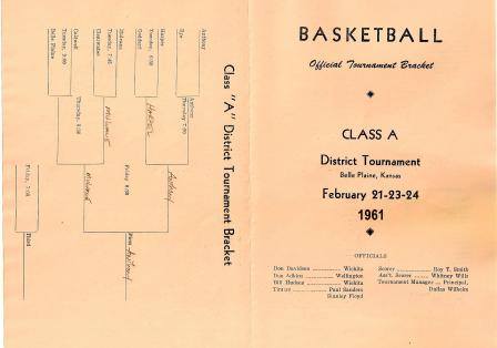 1961 AHS Basketball District Program 3