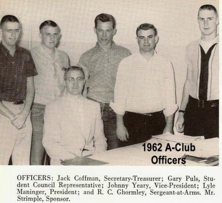 1962 AHS A-Club Officers 2